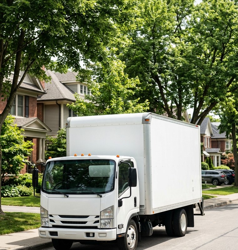 Smart Choice Movers mover carrying packed boxes on a Orlando home move